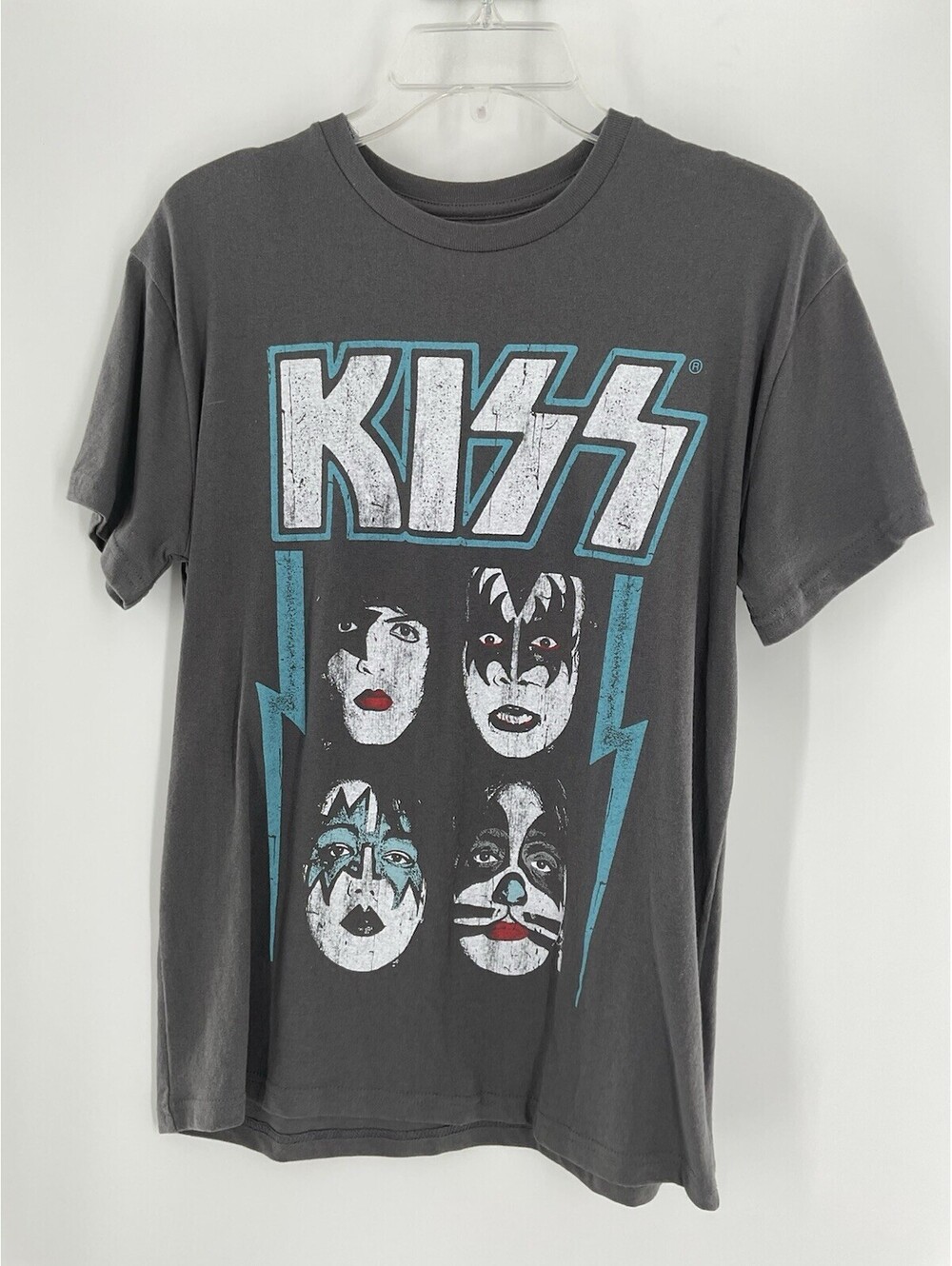 Kiss Extra Small Hundred Percent Cotton KISS band Gray Shirt 126